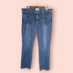 PAIGE Women's Brigitte Transcend Vintage Mid Rise Boyfriend Jean Denim Luxury 31